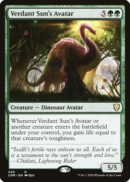Verdant Sun's Avatar, Magic card CMR 439 — Commander Legends set