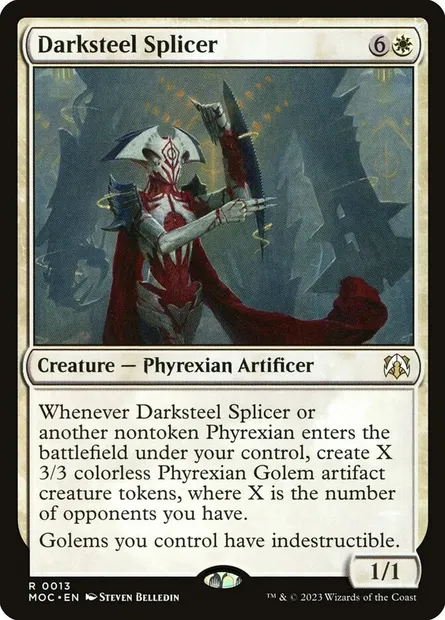 Darksteel Splicer, Magic card MOC 13 — March of the Machine Commander set