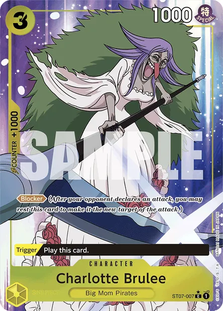 Charlotte Brulee, One Piece card ST07-007 — Big Mom Pirates set