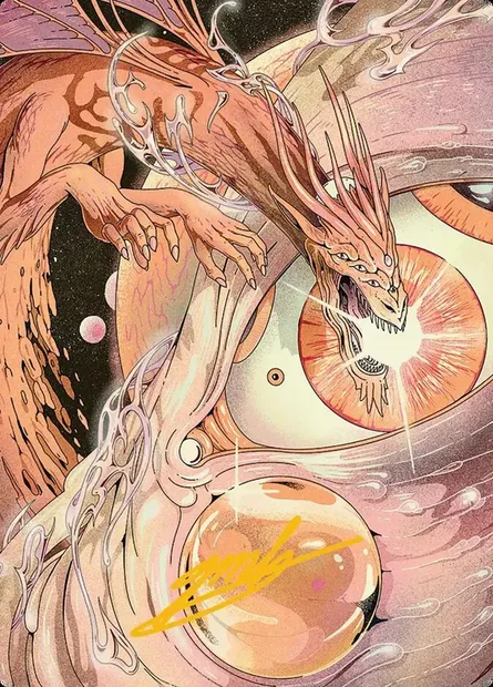 Nova Hellkite // Nova Hellkite, carte Magic AEOE 40 — extension Edge of Eternities Art Series