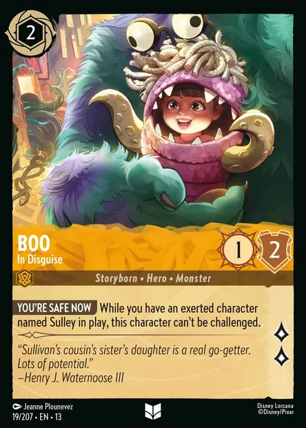 Boo - In Disguise, Disney Lorcana card CH13-019 — Attack of the Vine! set