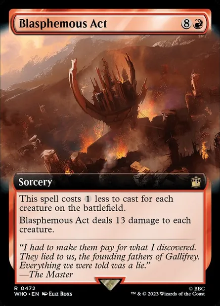 Blasphemous Act, Magic card WHO 472 — Doctor Who set