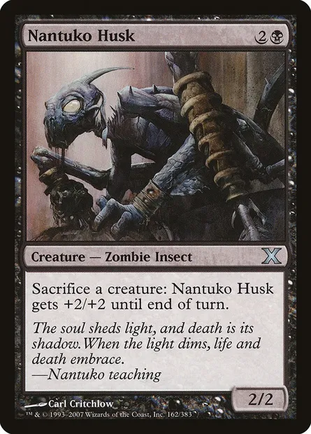 Nantuko Husk, Magic card 10E 162 — Tenth Edition set