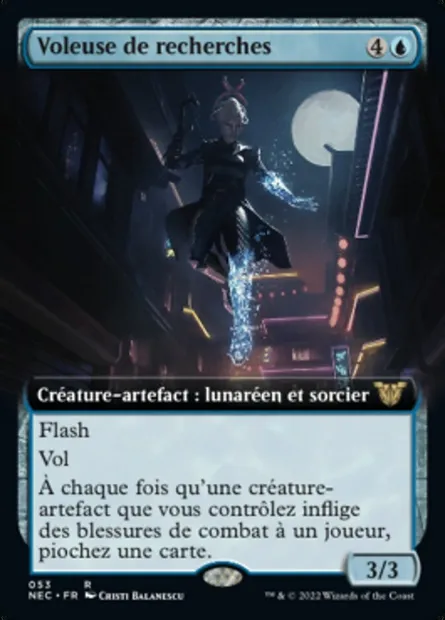 Voleuse de recherches, carte Magic NEC 53 — extension Neon Dynasty Commander