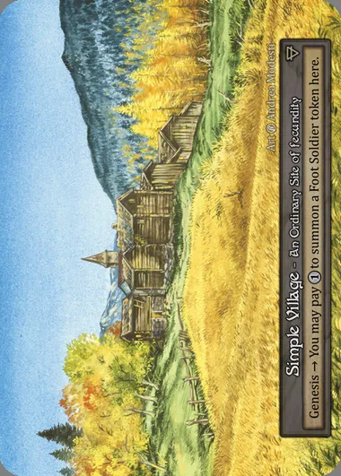 Simple Village, Sorcery card BET 393 — Beta set