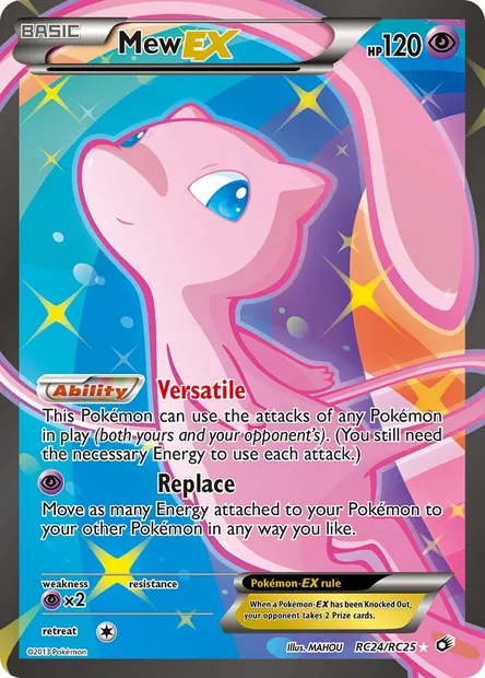 Mew-EX, Pokémon card LTR RC24 — Legendary Treasures set