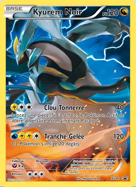 Kyurem Noir, carte Pokémon XY 80 — extension Promo XY