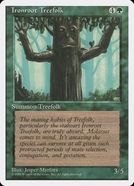 Ironroot Treefolk, Magic card 4ED 253 — Fourth Edition set