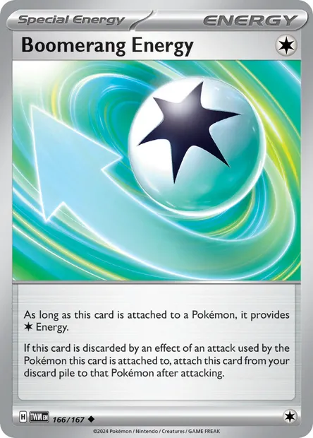 Boomerang Energy, Pokémon card TWM 166 — Twilight Masquerade set
