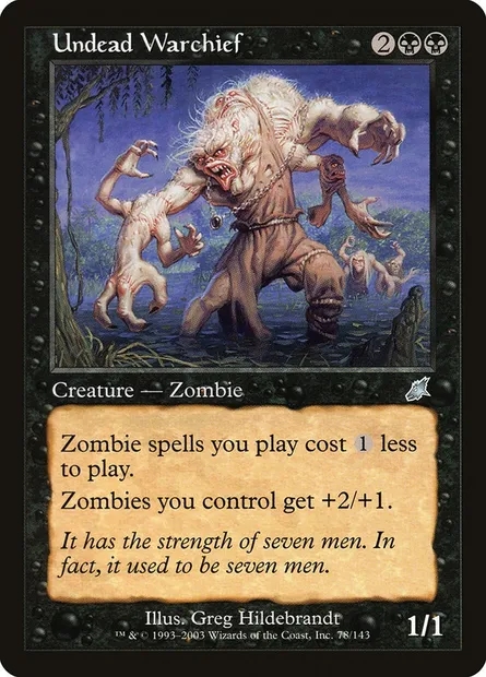 Undead Warchief, Magic card SCG 78 — Scourge set