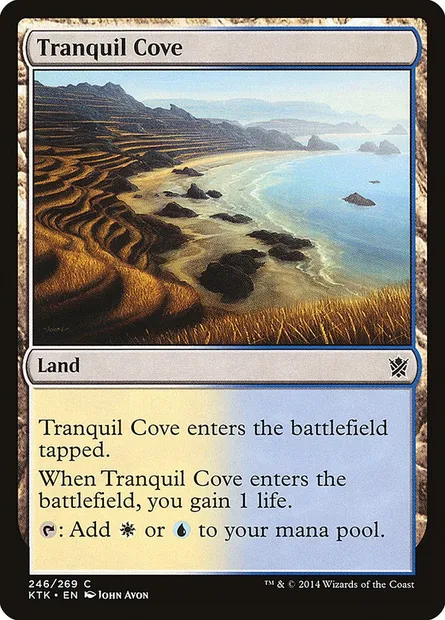 Tranquil Cove, Magic card KTK 246 — Khans of Tarkir set