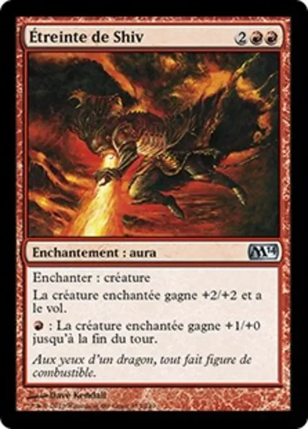 Étreinte de Shiv, carte Magic M14 153 — extension Magic 2014