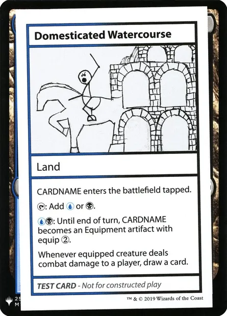 Domesticated Watercourse, carte Magic CMB1 114 — extension Mystery Booster Playtest Cards 2019