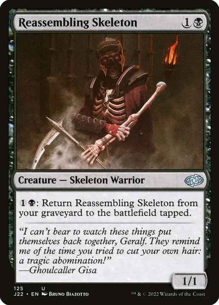 Reassembling Skeleton, Magic card J22 125 — Jumpstart 2022 set