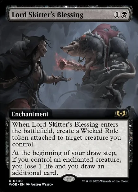 Lord Skitter's Blessing, Magic card WOE 340 — Wilds of Eldraine set