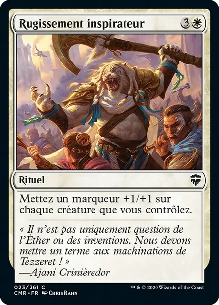 Rugissement inspirateur, carte Magic CMR 23 — extension Commander Legends
