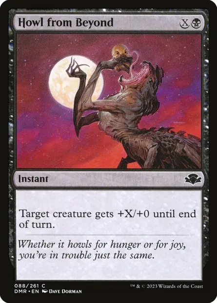 Howl from Beyond, Magic card DMR 88 — Dominaria Remastered set