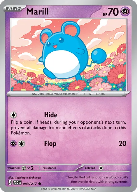 Marill, Pokémon card ASC 083 — Ascended Heroes set