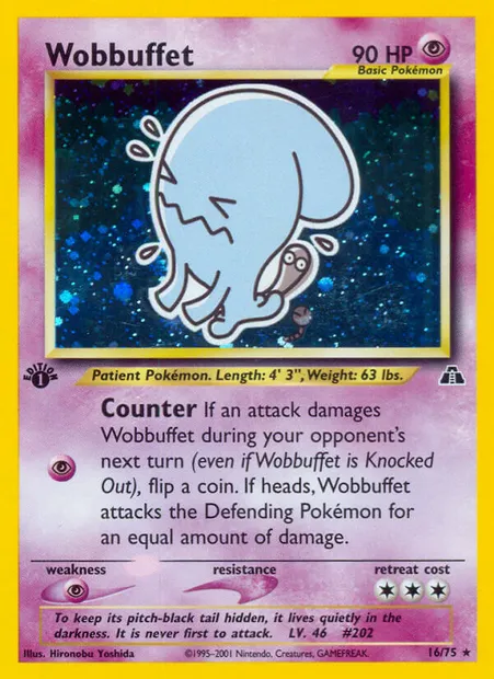 Wobbuffet, Pokémon card ND 16 — Neo Discovery set