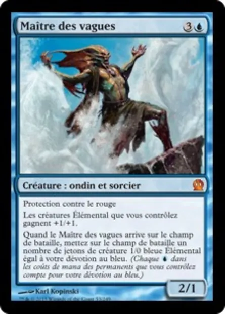 Maître des vagues, carte Magic THS 53 — extension Theros