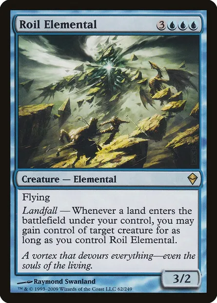 Roil Elemental, Magic card ZEN 62 — Zendikar set