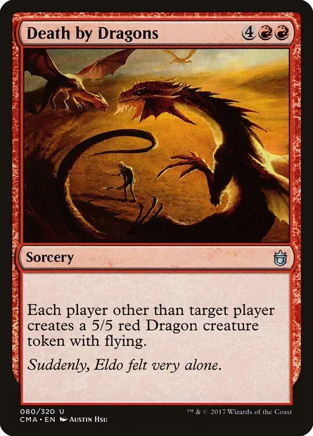 Death by Dragons, Magic card CMA 80 — Commander Anthology set