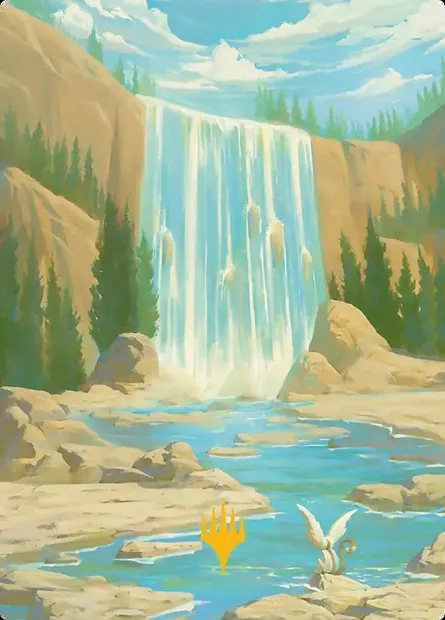 Island // Island, carte Magic ATLA 51 — extension Avatar: the Last Airbender Art Series