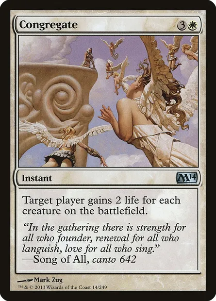 Congregate, Magic card M14 14 — Magic 2014 set