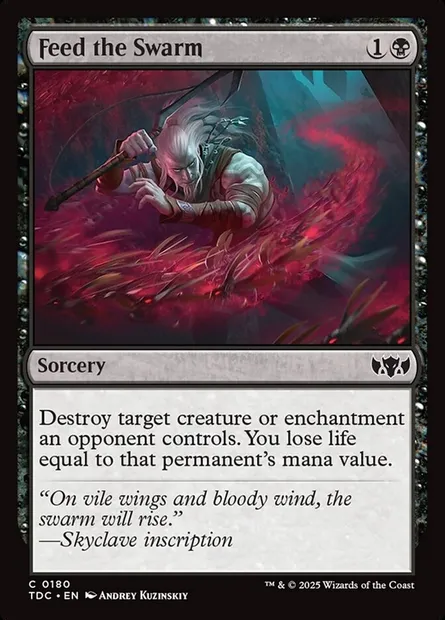 Feed the Swarm, Magic card TDC 180 — Tarkir: Dragonstorm Commander set