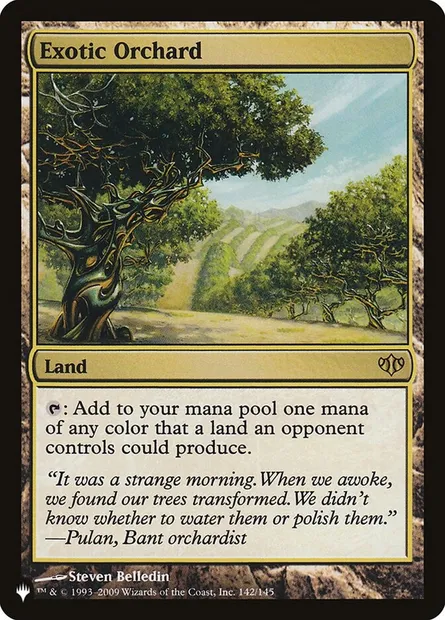 Verger exotique, carte Magic PLST CON-142 — extension The List