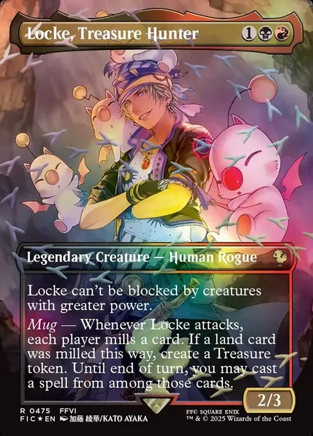 Locke, Treasure Hunter, Magic card FIC 475 — Final Fantasy Commander set