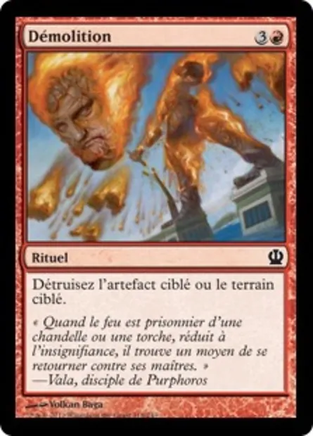 Démolition, carte Magic THS 118 — extension Theros
