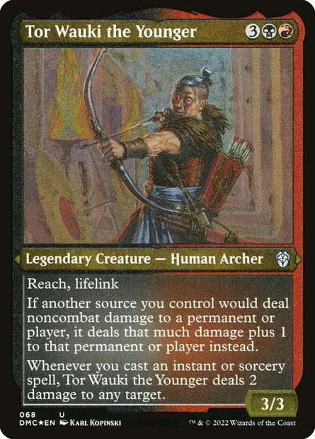 Tor Wauki le jeune, carte Magic DMC 68 — extension Dominaria United Commander