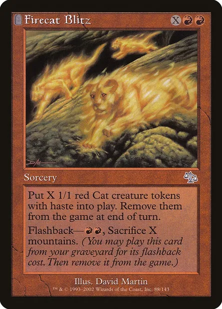 Firecat Blitz, Magic card JUD 88 — Judgment set