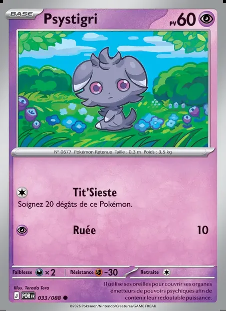 Psystigri, carte Pokémon POR 033 — extension Équilibre Parfait