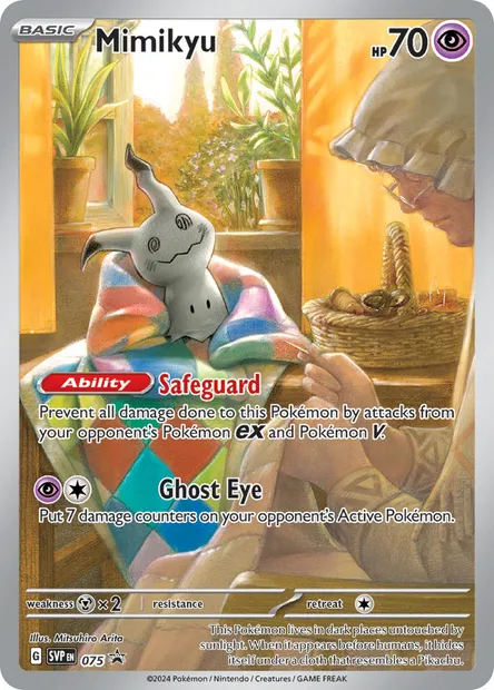 Mimikyu, Pokémon card PR-SV 075 — SVP Black Star Promos set