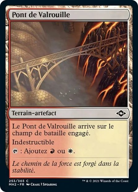 Pont de Valrouille, carte Magic MH2 253 — extension Horizons du Modern 2