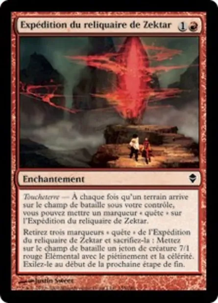 Expédition du reliquaire de Zektar, carte Magic ZEN 155 — extension Zendikar