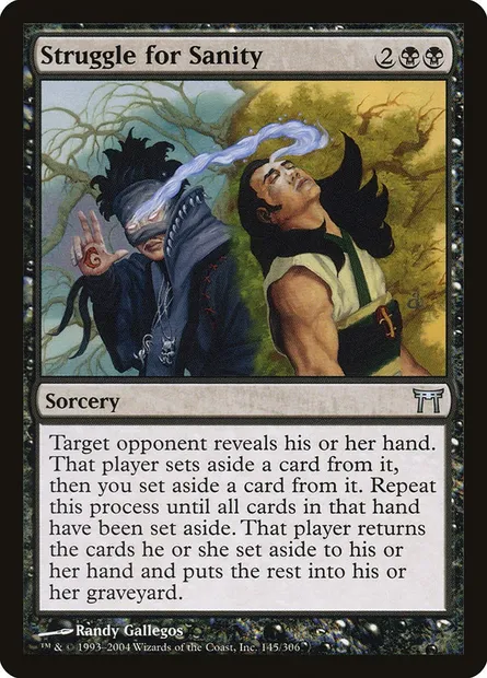 Struggle for Sanity, Magic card CHK 145 — Champions of Kamigawa set
