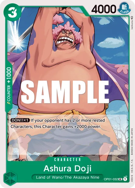 Ashura Doji, carte One Piece OP01-032 — extension ROMANCE DAWN
