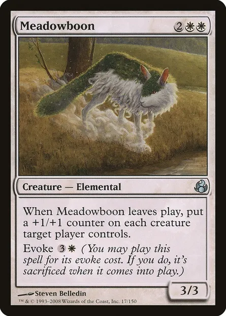 Meadowboon, Magic card MOR 17 — Morningtide set