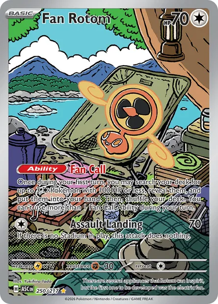 Fan Rotom, Pokémon card ASC 250 — Ascended Heroes set