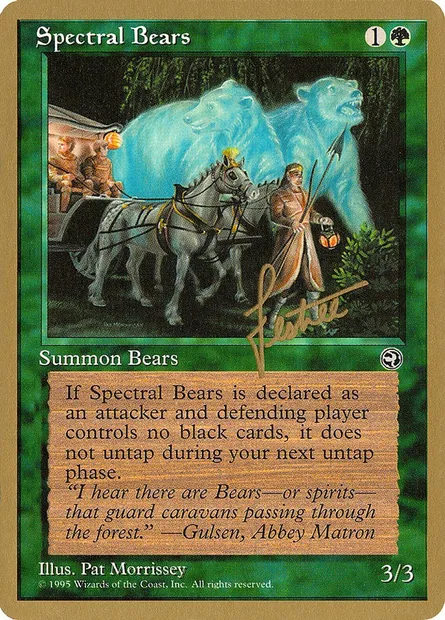Spectral Bears, Magic card PTC bl98 — Pro Tour Collector Set set