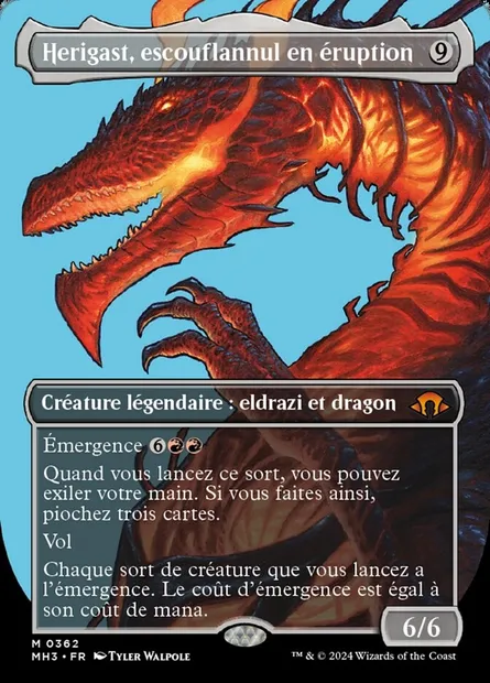 Herigast, escouflannul en éruption, carte Magic MH3 362 — extension Modern Horizons 3