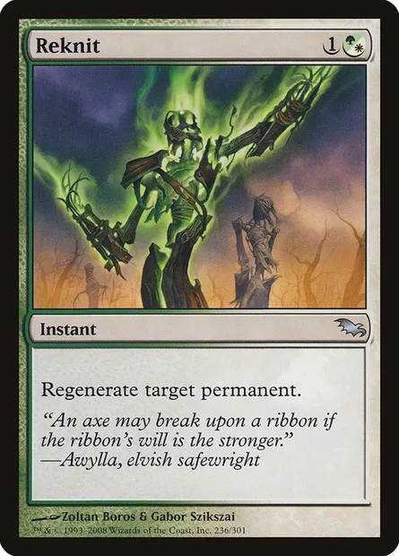 Reknit, Magic card SHM 236 — Shadowmoor set