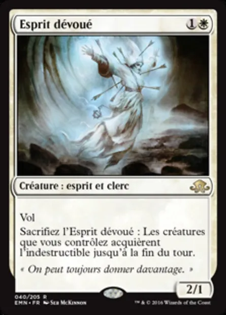 Esprit dévoué, carte Magic EMN 40 — extension La lune hermétique