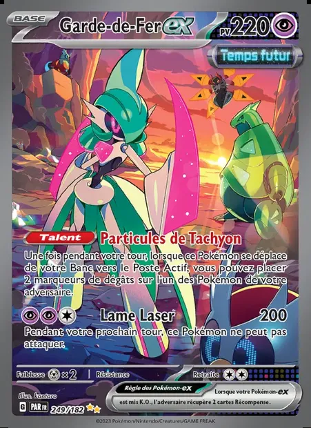 Garde-de-Fer-ex, carte Pokémon PAR 249 — extension Faille Paradoxe