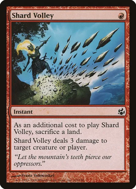 Shard Volley, Magic card MOR 103 — Morningtide set