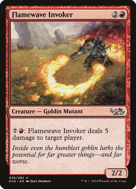 Flamewave Invoker, Magic card EVG 36 — Duel Decks Anthology: Elves vs. Goblins set
