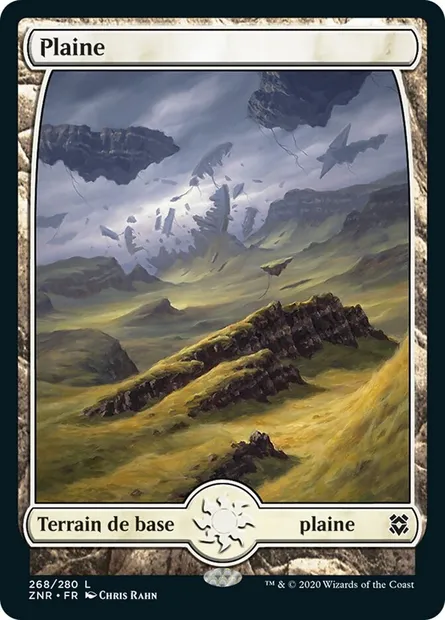 Plaine, carte Magic ZNR 268 — extension Renaissance de Zendikar